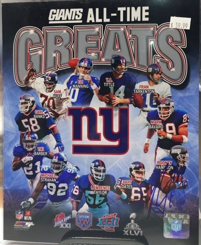 New York Giants Rodney Hampton Autograph 8x10 Photo