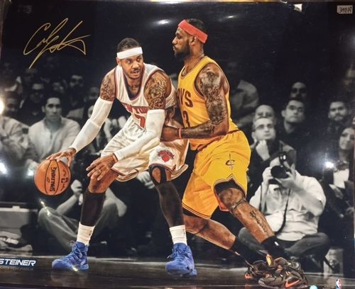 New York Knicks Carmelo Anthony Autograph 16x20 Photo