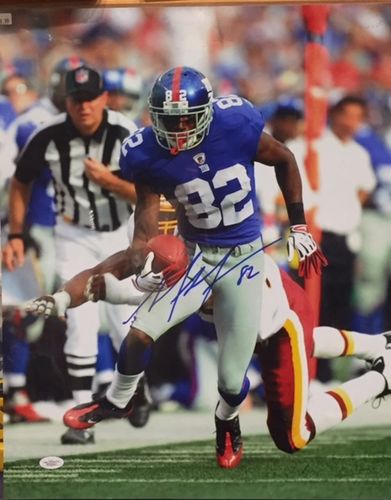 New York Giants Mario Manningham Autograph 16x20 Photo